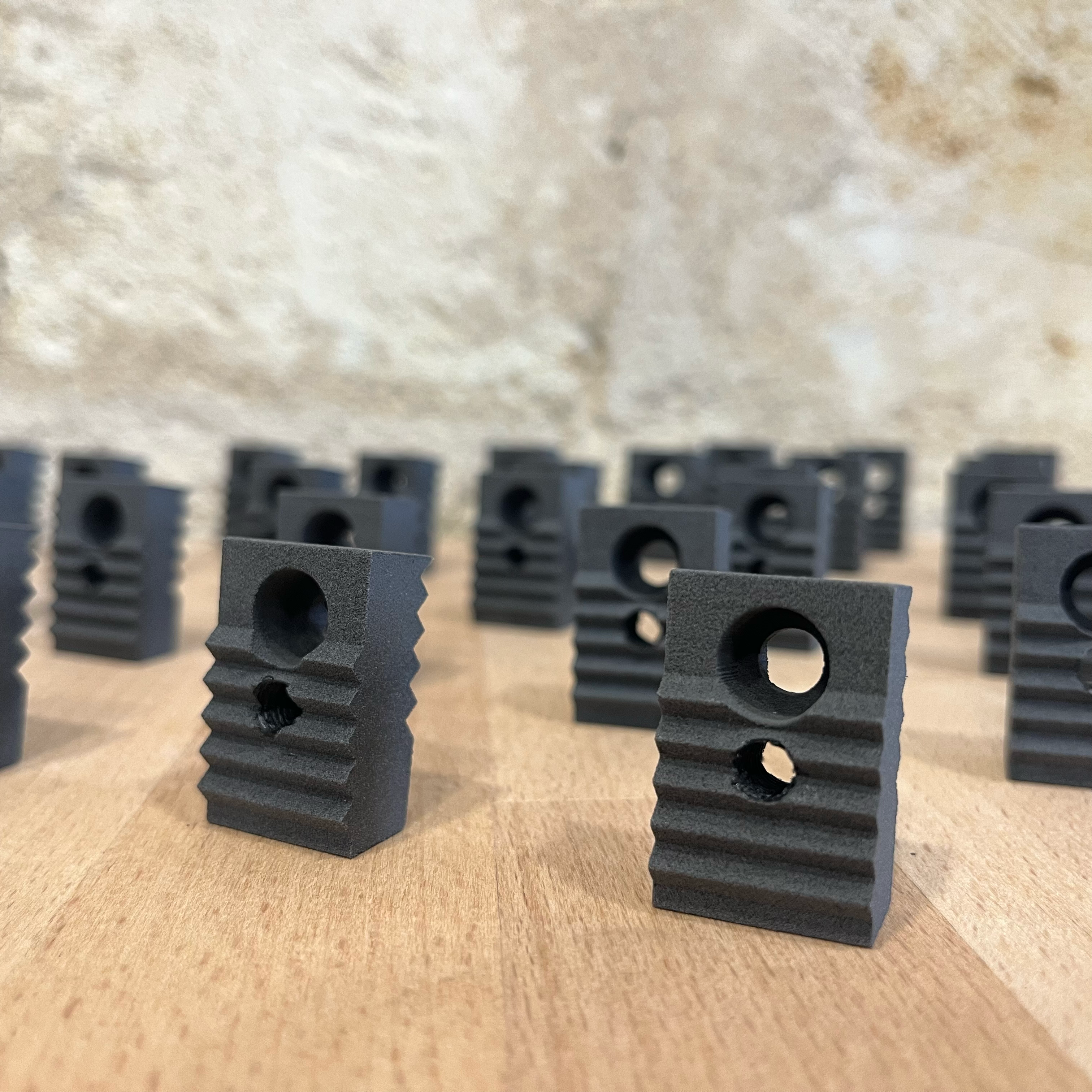 Pièces imprimées en 3D en série