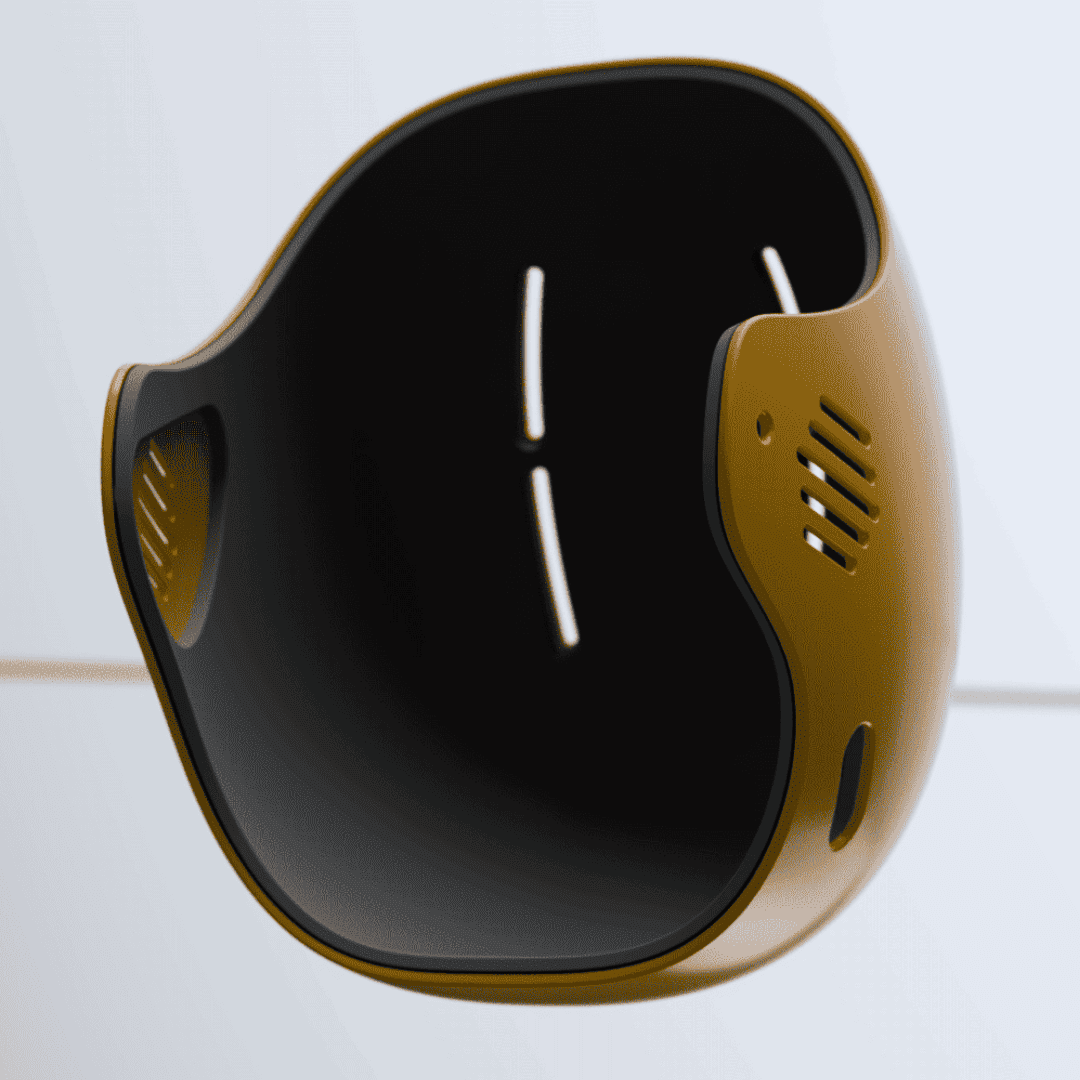 Prototype casque de sport Guts pour le surf réalisé par g Éco impression 3d