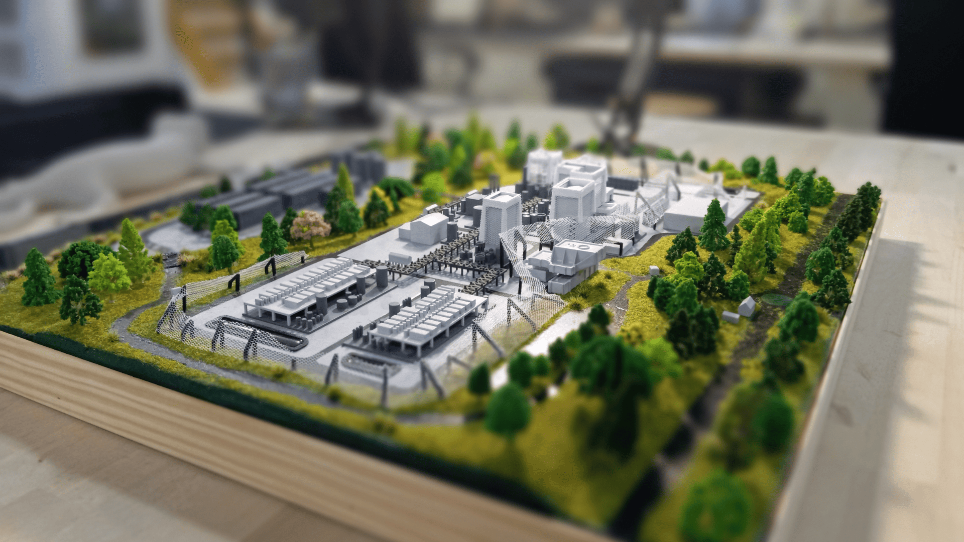 Perspective maquette 3d implantation industrielle