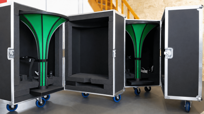Maquettes de présentation dans flight case sur mesure