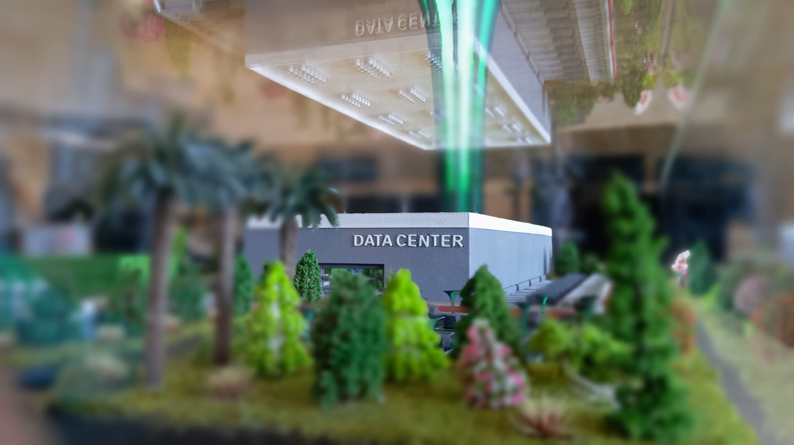 Maquette de présentation imprimée en 3D pour Syklea avec data center